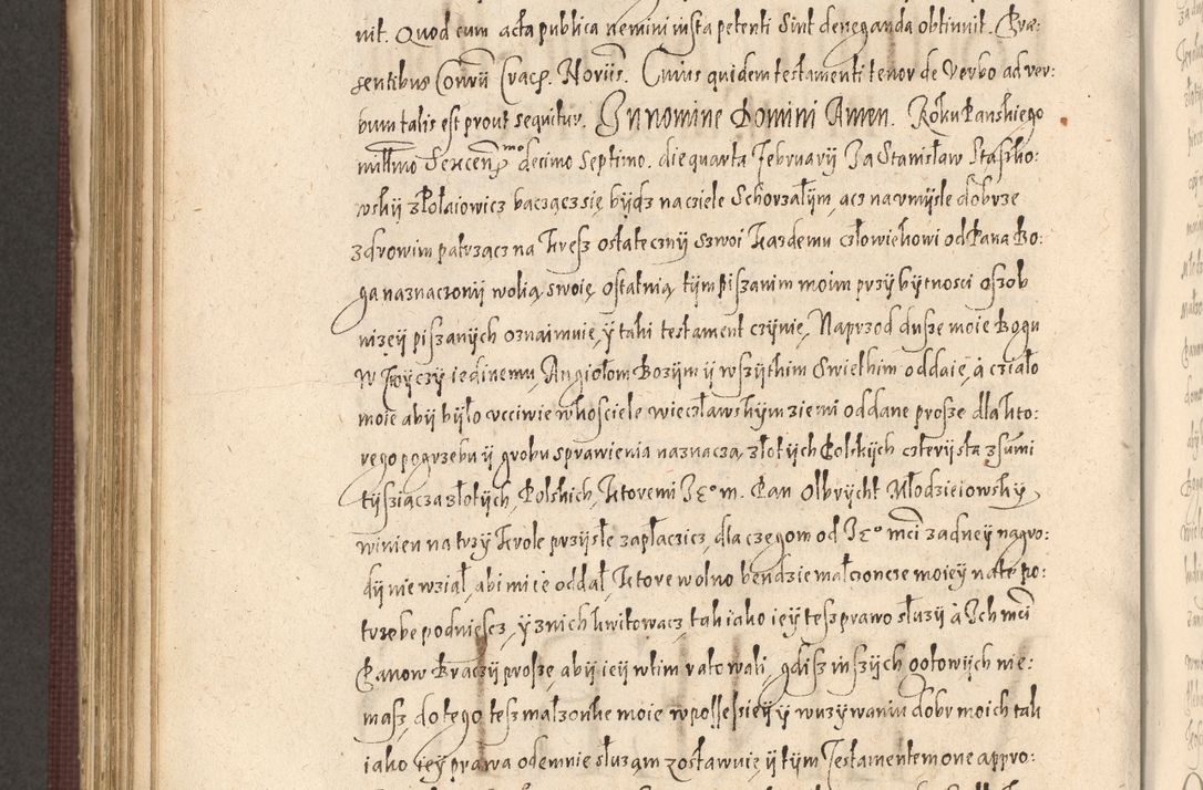 Zdjęcie nr 862 dla obiektu archiwalnego: Acta actorum causarum obligationum institutionum, decretorum, constitutionum, quietonum, resignonum, cessionum, accaeterarum, obseruonum tam iudicialium quam extraiudicialium coram Admondo Reverendo Domino Joanne Zerzynski Canonico, Vicario in Spiritualibus et Officiali generali Cracoviensis Iudice deputati per Illustrissimum ac Reverendissimum Dominum Martinum Szyszkowski Dei et Apostolice Sedis gratia Episcopum Cracoviensis ad Annum Domini Millesimum Sexcentesimum Decimum Septimum Indicatione quindecima Pontificus SS. D. N. D. Pauli Divina providentia Papae V. foeliciter moderni anno ipsus duodecimo continuantur
