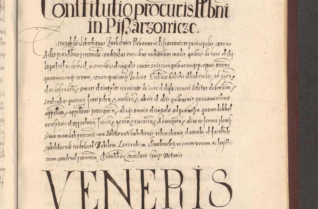 Zdjęcie nr 861 dla obiektu archiwalnego: Acta actorum causarum obligationum institutionum, decretorum, constitutionum, quietonum, resignonum, cessionum, accaeterarum, obseruonum tam iudicialium quam extraiudicialium coram Admondo Reverendo Domino Joanne Zerzynski Canonico, Vicario in Spiritualibus et Officiali generali Cracoviensis Iudice deputati per Illustrissimum ac Reverendissimum Dominum Martinum Szyszkowski Dei et Apostolice Sedis gratia Episcopum Cracoviensis ad Annum Domini Millesimum Sexcentesimum Decimum Septimum Indicatione quindecima Pontificus SS. D. N. D. Pauli Divina providentia Papae V. foeliciter moderni anno ipsus duodecimo continuantur