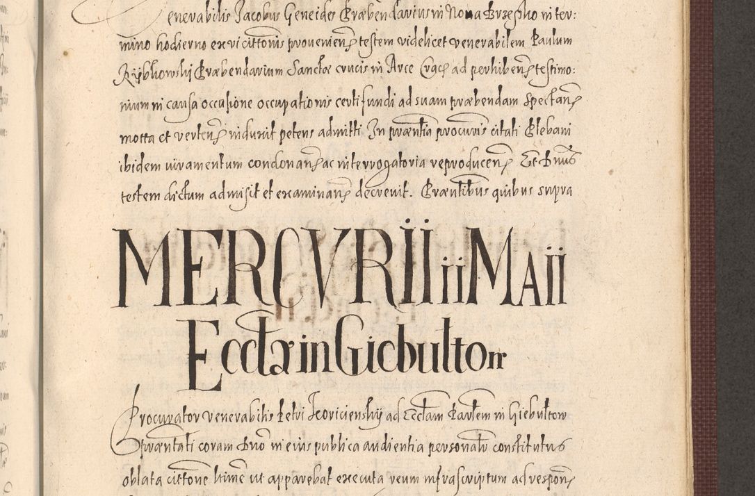 Zdjęcie nr 837 dla obiektu archiwalnego: Acta actorum causarum obligationum institutionum, decretorum, constitutionum, quietonum, resignonum, cessionum, accaeterarum, obseruonum tam iudicialium quam extraiudicialium coram Admondo Reverendo Domino Joanne Zerzynski Canonico, Vicario in Spiritualibus et Officiali generali Cracoviensis Iudice deputati per Illustrissimum ac Reverendissimum Dominum Martinum Szyszkowski Dei et Apostolice Sedis gratia Episcopum Cracoviensis ad Annum Domini Millesimum Sexcentesimum Decimum Septimum Indicatione quindecima Pontificus SS. D. N. D. Pauli Divina providentia Papae V. foeliciter moderni anno ipsus duodecimo continuantur