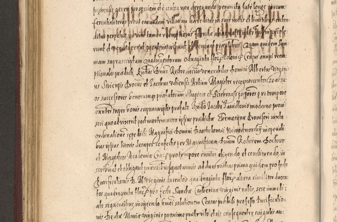 Zdjęcie nr 828 dla obiektu archiwalnego: Acta actorum causarum obligationum institutionum, decretorum, constitutionum, quietonum, resignonum, cessionum, accaeterarum, obseruonum tam iudicialium quam extraiudicialium coram Admondo Reverendo Domino Joanne Zerzynski Canonico, Vicario in Spiritualibus et Officiali generali Cracoviensis Iudice deputati per Illustrissimum ac Reverendissimum Dominum Martinum Szyszkowski Dei et Apostolice Sedis gratia Episcopum Cracoviensis ad Annum Domini Millesimum Sexcentesimum Decimum Septimum Indicatione quindecima Pontificus SS. D. N. D. Pauli Divina providentia Papae V. foeliciter moderni anno ipsus duodecimo continuantur