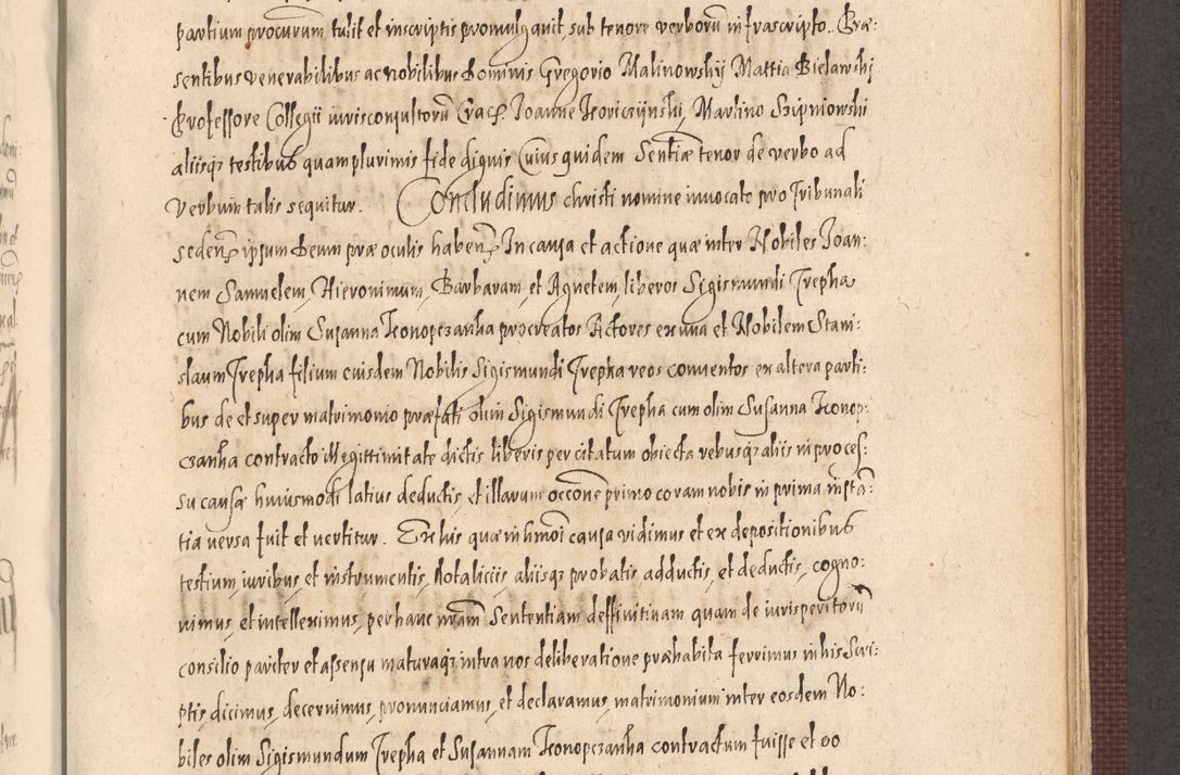 Zdjęcie nr 813 dla obiektu archiwalnego: Acta actorum causarum obligationum institutionum, decretorum, constitutionum, quietonum, resignonum, cessionum, accaeterarum, obseruonum tam iudicialium quam extraiudicialium coram Admondo Reverendo Domino Joanne Zerzynski Canonico, Vicario in Spiritualibus et Officiali generali Cracoviensis Iudice deputati per Illustrissimum ac Reverendissimum Dominum Martinum Szyszkowski Dei et Apostolice Sedis gratia Episcopum Cracoviensis ad Annum Domini Millesimum Sexcentesimum Decimum Septimum Indicatione quindecima Pontificus SS. D. N. D. Pauli Divina providentia Papae V. foeliciter moderni anno ipsus duodecimo continuantur