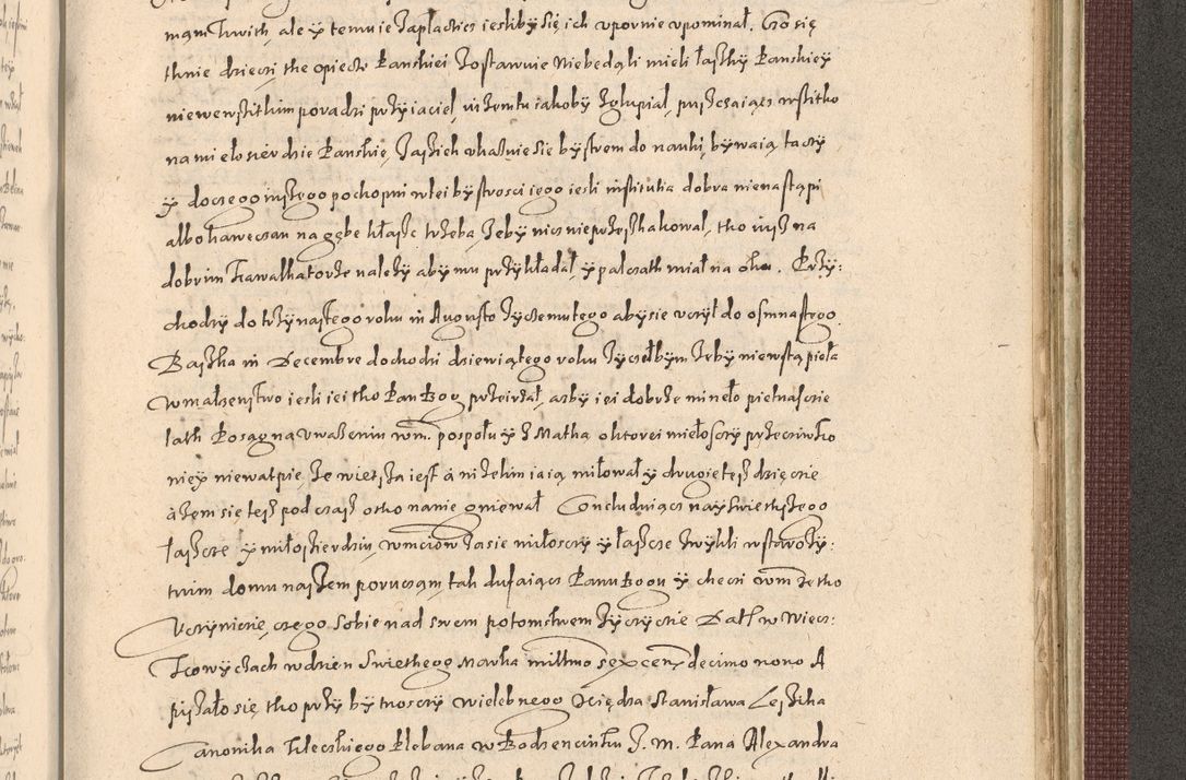 Zdjęcie nr 1283 dla obiektu archiwalnego: Acta actorum causarum obligationum institutionum, decretorum, constitutionum, quietonum, resignonum, cessionum, accaeterarum, obseruonum tam iudicialium quam extraiudicialium coram Admondo Reverendo Domino Joanne Zerzynski Canonico, Vicario in Spiritualibus et Officiali generali Cracoviensis Iudice deputati per Illustrissimum ac Reverendissimum Dominum Martinum Szyszkowski Dei et Apostolice Sedis gratia Episcopum Cracoviensis ad Annum Domini Millesimum Sexcentesimum Decimum Septimum Indicatione quindecima Pontificus SS. D. N. D. Pauli Divina providentia Papae V. foeliciter moderni anno ipsus duodecimo continuantur