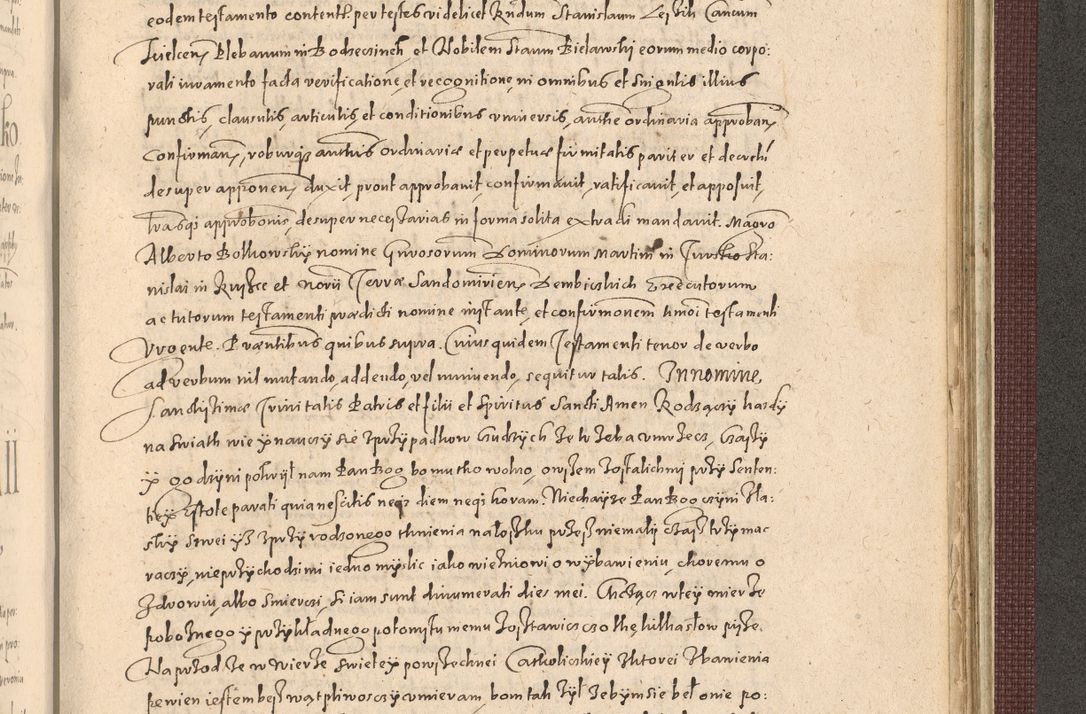 Zdjęcie nr 1281 dla obiektu archiwalnego: Acta actorum causarum obligationum institutionum, decretorum, constitutionum, quietonum, resignonum, cessionum, accaeterarum, obseruonum tam iudicialium quam extraiudicialium coram Admondo Reverendo Domino Joanne Zerzynski Canonico, Vicario in Spiritualibus et Officiali generali Cracoviensis Iudice deputati per Illustrissimum ac Reverendissimum Dominum Martinum Szyszkowski Dei et Apostolice Sedis gratia Episcopum Cracoviensis ad Annum Domini Millesimum Sexcentesimum Decimum Septimum Indicatione quindecima Pontificus SS. D. N. D. Pauli Divina providentia Papae V. foeliciter moderni anno ipsus duodecimo continuantur