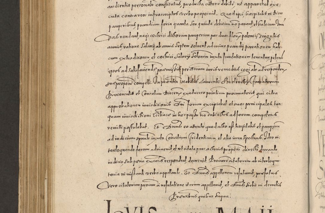 Zdjęcie nr 1274 dla obiektu archiwalnego: Acta actorum causarum obligationum institutionum, decretorum, constitutionum, quietonum, resignonum, cessionum, accaeterarum, obseruonum tam iudicialium quam extraiudicialium coram Admondo Reverendo Domino Joanne Zerzynski Canonico, Vicario in Spiritualibus et Officiali generali Cracoviensis Iudice deputati per Illustrissimum ac Reverendissimum Dominum Martinum Szyszkowski Dei et Apostolice Sedis gratia Episcopum Cracoviensis ad Annum Domini Millesimum Sexcentesimum Decimum Septimum Indicatione quindecima Pontificus SS. D. N. D. Pauli Divina providentia Papae V. foeliciter moderni anno ipsus duodecimo continuantur