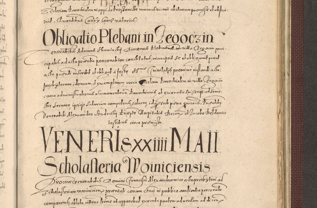 Zdjęcie nr 1275 dla obiektu archiwalnego: Acta actorum causarum obligationum institutionum, decretorum, constitutionum, quietonum, resignonum, cessionum, accaeterarum, obseruonum tam iudicialium quam extraiudicialium coram Admondo Reverendo Domino Joanne Zerzynski Canonico, Vicario in Spiritualibus et Officiali generali Cracoviensis Iudice deputati per Illustrissimum ac Reverendissimum Dominum Martinum Szyszkowski Dei et Apostolice Sedis gratia Episcopum Cracoviensis ad Annum Domini Millesimum Sexcentesimum Decimum Septimum Indicatione quindecima Pontificus SS. D. N. D. Pauli Divina providentia Papae V. foeliciter moderni anno ipsus duodecimo continuantur