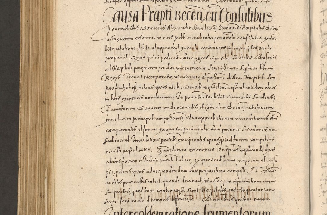 Zdjęcie nr 1272 dla obiektu archiwalnego: Acta actorum causarum obligationum institutionum, decretorum, constitutionum, quietonum, resignonum, cessionum, accaeterarum, obseruonum tam iudicialium quam extraiudicialium coram Admondo Reverendo Domino Joanne Zerzynski Canonico, Vicario in Spiritualibus et Officiali generali Cracoviensis Iudice deputati per Illustrissimum ac Reverendissimum Dominum Martinum Szyszkowski Dei et Apostolice Sedis gratia Episcopum Cracoviensis ad Annum Domini Millesimum Sexcentesimum Decimum Septimum Indicatione quindecima Pontificus SS. D. N. D. Pauli Divina providentia Papae V. foeliciter moderni anno ipsus duodecimo continuantur