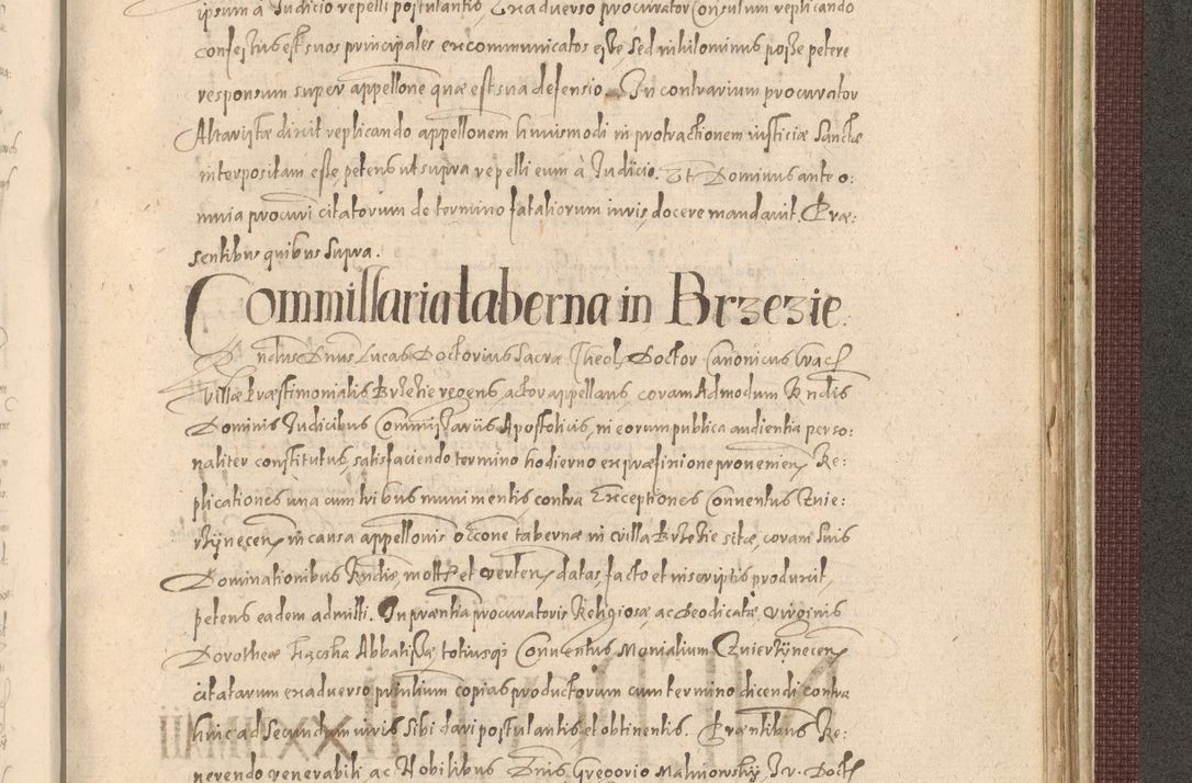 Zdjęcie nr 1269 dla obiektu archiwalnego: Acta actorum causarum obligationum institutionum, decretorum, constitutionum, quietonum, resignonum, cessionum, accaeterarum, obseruonum tam iudicialium quam extraiudicialium coram Admondo Reverendo Domino Joanne Zerzynski Canonico, Vicario in Spiritualibus et Officiali generali Cracoviensis Iudice deputati per Illustrissimum ac Reverendissimum Dominum Martinum Szyszkowski Dei et Apostolice Sedis gratia Episcopum Cracoviensis ad Annum Domini Millesimum Sexcentesimum Decimum Septimum Indicatione quindecima Pontificus SS. D. N. D. Pauli Divina providentia Papae V. foeliciter moderni anno ipsus duodecimo continuantur