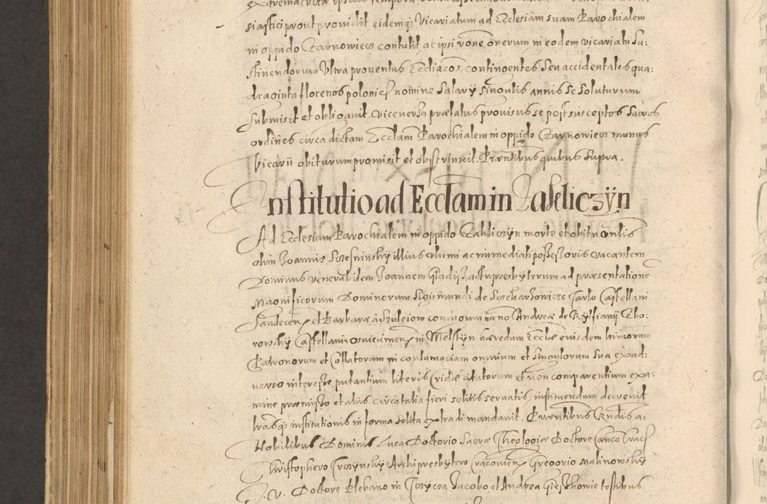 Zdjęcie nr 1268 dla obiektu archiwalnego: Acta actorum causarum obligationum institutionum, decretorum, constitutionum, quietonum, resignonum, cessionum, accaeterarum, obseruonum tam iudicialium quam extraiudicialium coram Admondo Reverendo Domino Joanne Zerzynski Canonico, Vicario in Spiritualibus et Officiali generali Cracoviensis Iudice deputati per Illustrissimum ac Reverendissimum Dominum Martinum Szyszkowski Dei et Apostolice Sedis gratia Episcopum Cracoviensis ad Annum Domini Millesimum Sexcentesimum Decimum Septimum Indicatione quindecima Pontificus SS. D. N. D. Pauli Divina providentia Papae V. foeliciter moderni anno ipsus duodecimo continuantur