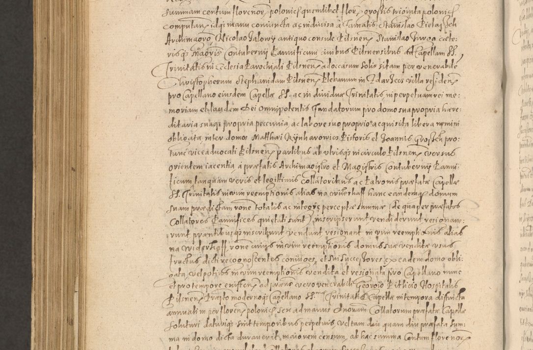 Zdjęcie nr 1264 dla obiektu archiwalnego: Acta actorum causarum obligationum institutionum, decretorum, constitutionum, quietonum, resignonum, cessionum, accaeterarum, obseruonum tam iudicialium quam extraiudicialium coram Admondo Reverendo Domino Joanne Zerzynski Canonico, Vicario in Spiritualibus et Officiali generali Cracoviensis Iudice deputati per Illustrissimum ac Reverendissimum Dominum Martinum Szyszkowski Dei et Apostolice Sedis gratia Episcopum Cracoviensis ad Annum Domini Millesimum Sexcentesimum Decimum Septimum Indicatione quindecima Pontificus SS. D. N. D. Pauli Divina providentia Papae V. foeliciter moderni anno ipsus duodecimo continuantur