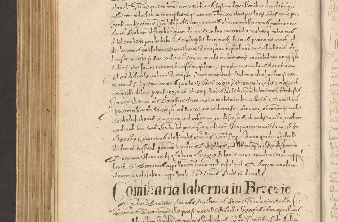 Zdjęcie nr 1254 dla obiektu archiwalnego: Acta actorum causarum obligationum institutionum, decretorum, constitutionum, quietonum, resignonum, cessionum, accaeterarum, obseruonum tam iudicialium quam extraiudicialium coram Admondo Reverendo Domino Joanne Zerzynski Canonico, Vicario in Spiritualibus et Officiali generali Cracoviensis Iudice deputati per Illustrissimum ac Reverendissimum Dominum Martinum Szyszkowski Dei et Apostolice Sedis gratia Episcopum Cracoviensis ad Annum Domini Millesimum Sexcentesimum Decimum Septimum Indicatione quindecima Pontificus SS. D. N. D. Pauli Divina providentia Papae V. foeliciter moderni anno ipsus duodecimo continuantur