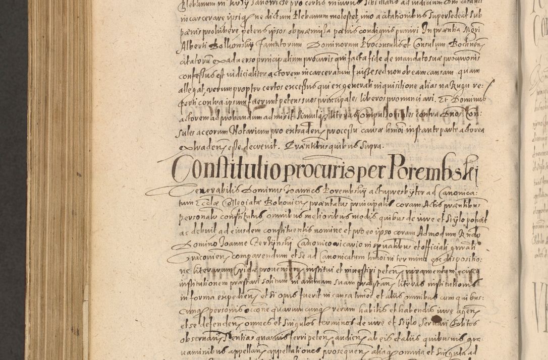 Zdjęcie nr 1250 dla obiektu archiwalnego: Acta actorum causarum obligationum institutionum, decretorum, constitutionum, quietonum, resignonum, cessionum, accaeterarum, obseruonum tam iudicialium quam extraiudicialium coram Admondo Reverendo Domino Joanne Zerzynski Canonico, Vicario in Spiritualibus et Officiali generali Cracoviensis Iudice deputati per Illustrissimum ac Reverendissimum Dominum Martinum Szyszkowski Dei et Apostolice Sedis gratia Episcopum Cracoviensis ad Annum Domini Millesimum Sexcentesimum Decimum Septimum Indicatione quindecima Pontificus SS. D. N. D. Pauli Divina providentia Papae V. foeliciter moderni anno ipsus duodecimo continuantur
