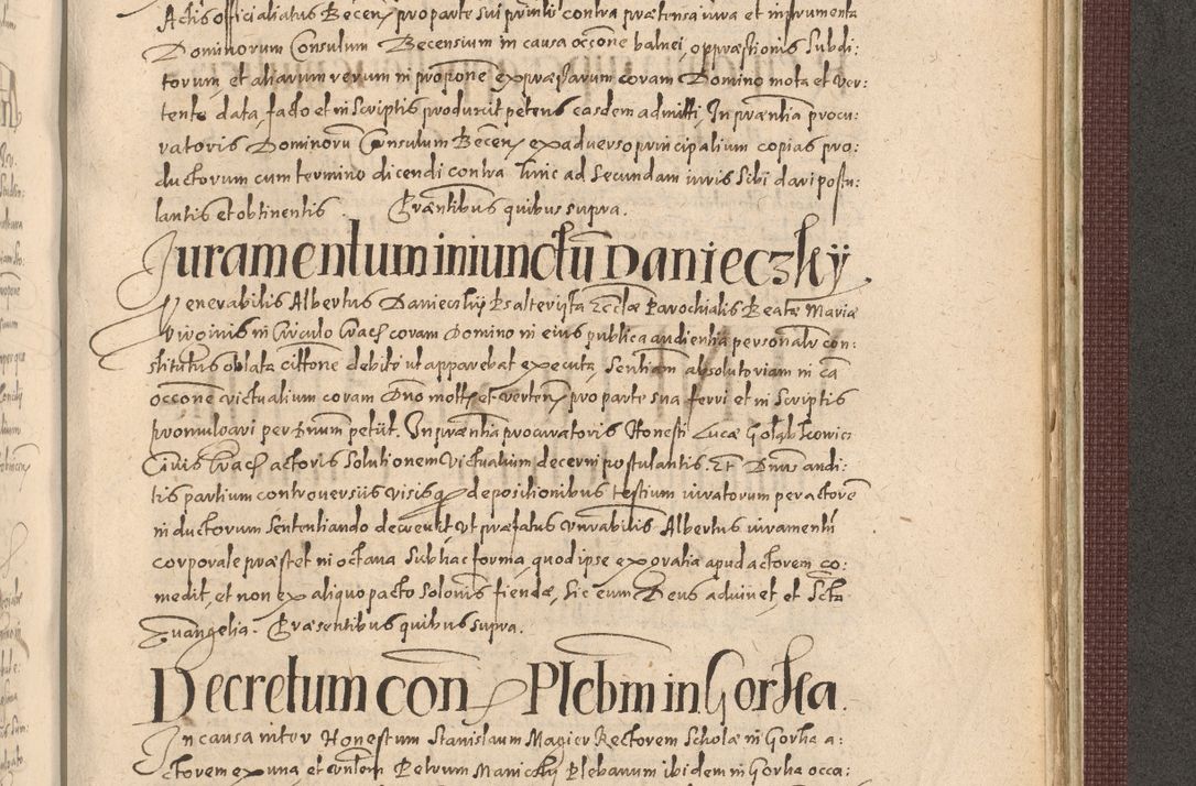 Zdjęcie nr 1235 dla obiektu archiwalnego: Acta actorum causarum obligationum institutionum, decretorum, constitutionum, quietonum, resignonum, cessionum, accaeterarum, obseruonum tam iudicialium quam extraiudicialium coram Admondo Reverendo Domino Joanne Zerzynski Canonico, Vicario in Spiritualibus et Officiali generali Cracoviensis Iudice deputati per Illustrissimum ac Reverendissimum Dominum Martinum Szyszkowski Dei et Apostolice Sedis gratia Episcopum Cracoviensis ad Annum Domini Millesimum Sexcentesimum Decimum Septimum Indicatione quindecima Pontificus SS. D. N. D. Pauli Divina providentia Papae V. foeliciter moderni anno ipsus duodecimo continuantur