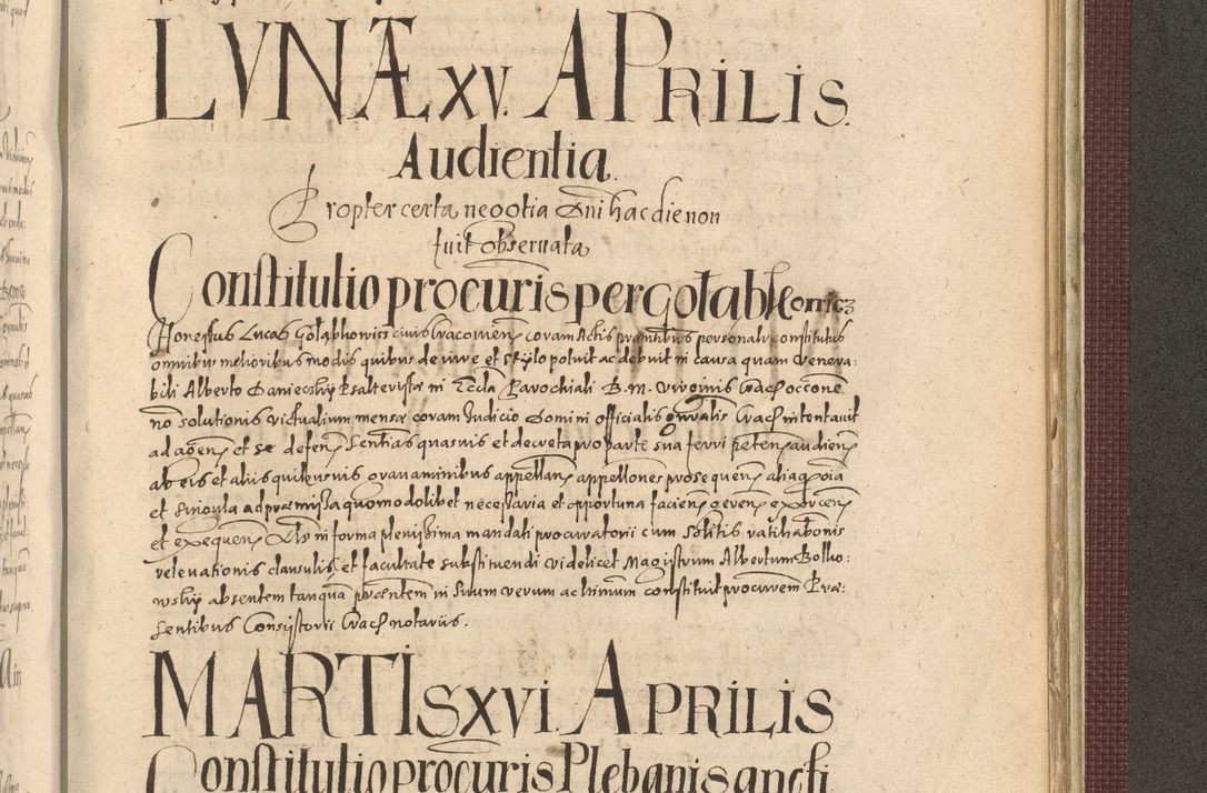 Zdjęcie nr 1229 dla obiektu archiwalnego: Acta actorum causarum obligationum institutionum, decretorum, constitutionum, quietonum, resignonum, cessionum, accaeterarum, obseruonum tam iudicialium quam extraiudicialium coram Admondo Reverendo Domino Joanne Zerzynski Canonico, Vicario in Spiritualibus et Officiali generali Cracoviensis Iudice deputati per Illustrissimum ac Reverendissimum Dominum Martinum Szyszkowski Dei et Apostolice Sedis gratia Episcopum Cracoviensis ad Annum Domini Millesimum Sexcentesimum Decimum Septimum Indicatione quindecima Pontificus SS. D. N. D. Pauli Divina providentia Papae V. foeliciter moderni anno ipsus duodecimo continuantur