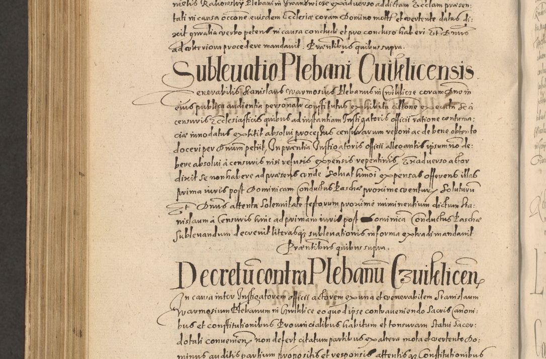 Zdjęcie nr 1218 dla obiektu archiwalnego: Acta actorum causarum obligationum institutionum, decretorum, constitutionum, quietonum, resignonum, cessionum, accaeterarum, obseruonum tam iudicialium quam extraiudicialium coram Admondo Reverendo Domino Joanne Zerzynski Canonico, Vicario in Spiritualibus et Officiali generali Cracoviensis Iudice deputati per Illustrissimum ac Reverendissimum Dominum Martinum Szyszkowski Dei et Apostolice Sedis gratia Episcopum Cracoviensis ad Annum Domini Millesimum Sexcentesimum Decimum Septimum Indicatione quindecima Pontificus SS. D. N. D. Pauli Divina providentia Papae V. foeliciter moderni anno ipsus duodecimo continuantur