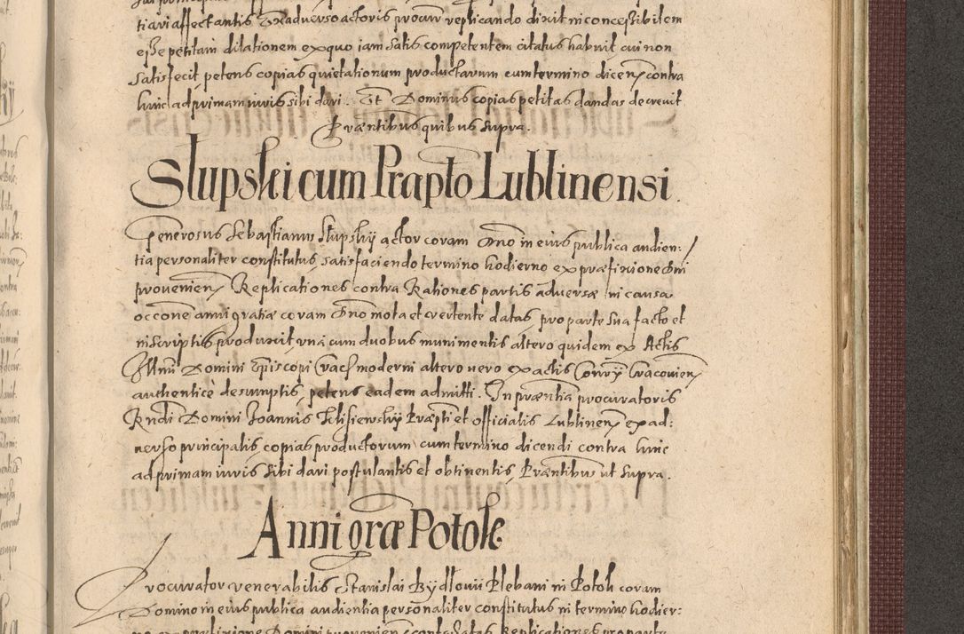 Zdjęcie nr 1217 dla obiektu archiwalnego: Acta actorum causarum obligationum institutionum, decretorum, constitutionum, quietonum, resignonum, cessionum, accaeterarum, obseruonum tam iudicialium quam extraiudicialium coram Admondo Reverendo Domino Joanne Zerzynski Canonico, Vicario in Spiritualibus et Officiali generali Cracoviensis Iudice deputati per Illustrissimum ac Reverendissimum Dominum Martinum Szyszkowski Dei et Apostolice Sedis gratia Episcopum Cracoviensis ad Annum Domini Millesimum Sexcentesimum Decimum Septimum Indicatione quindecima Pontificus SS. D. N. D. Pauli Divina providentia Papae V. foeliciter moderni anno ipsus duodecimo continuantur