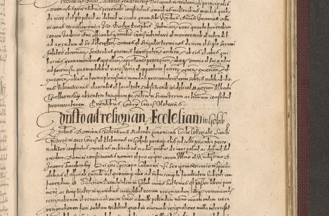 Zdjęcie nr 1213 dla obiektu archiwalnego: Acta actorum causarum obligationum institutionum, decretorum, constitutionum, quietonum, resignonum, cessionum, accaeterarum, obseruonum tam iudicialium quam extraiudicialium coram Admondo Reverendo Domino Joanne Zerzynski Canonico, Vicario in Spiritualibus et Officiali generali Cracoviensis Iudice deputati per Illustrissimum ac Reverendissimum Dominum Martinum Szyszkowski Dei et Apostolice Sedis gratia Episcopum Cracoviensis ad Annum Domini Millesimum Sexcentesimum Decimum Septimum Indicatione quindecima Pontificus SS. D. N. D. Pauli Divina providentia Papae V. foeliciter moderni anno ipsus duodecimo continuantur