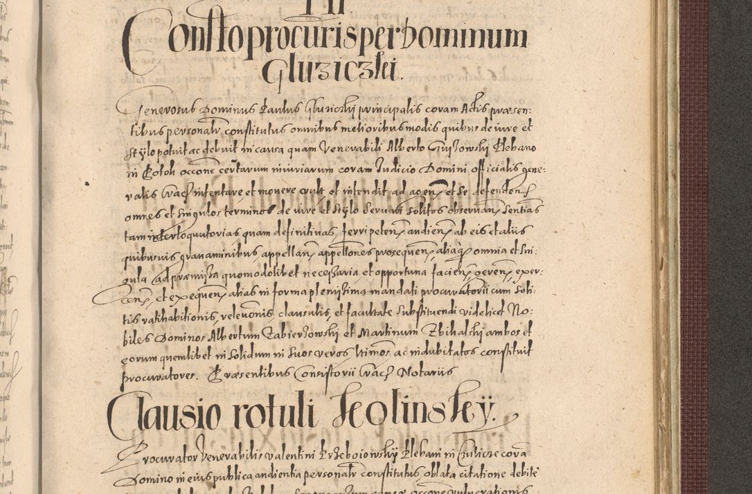 Zdjęcie nr 1207 dla obiektu archiwalnego: Acta actorum causarum obligationum institutionum, decretorum, constitutionum, quietonum, resignonum, cessionum, accaeterarum, obseruonum tam iudicialium quam extraiudicialium coram Admondo Reverendo Domino Joanne Zerzynski Canonico, Vicario in Spiritualibus et Officiali generali Cracoviensis Iudice deputati per Illustrissimum ac Reverendissimum Dominum Martinum Szyszkowski Dei et Apostolice Sedis gratia Episcopum Cracoviensis ad Annum Domini Millesimum Sexcentesimum Decimum Septimum Indicatione quindecima Pontificus SS. D. N. D. Pauli Divina providentia Papae V. foeliciter moderni anno ipsus duodecimo continuantur
