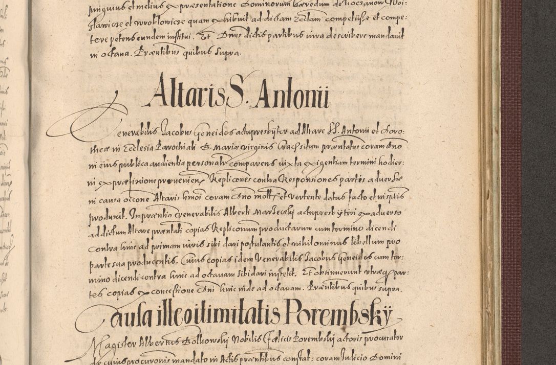 Zdjęcie nr 1161 dla obiektu archiwalnego: Acta actorum causarum obligationum institutionum, decretorum, constitutionum, quietonum, resignonum, cessionum, accaeterarum, obseruonum tam iudicialium quam extraiudicialium coram Admondo Reverendo Domino Joanne Zerzynski Canonico, Vicario in Spiritualibus et Officiali generali Cracoviensis Iudice deputati per Illustrissimum ac Reverendissimum Dominum Martinum Szyszkowski Dei et Apostolice Sedis gratia Episcopum Cracoviensis ad Annum Domini Millesimum Sexcentesimum Decimum Septimum Indicatione quindecima Pontificus SS. D. N. D. Pauli Divina providentia Papae V. foeliciter moderni anno ipsus duodecimo continuantur