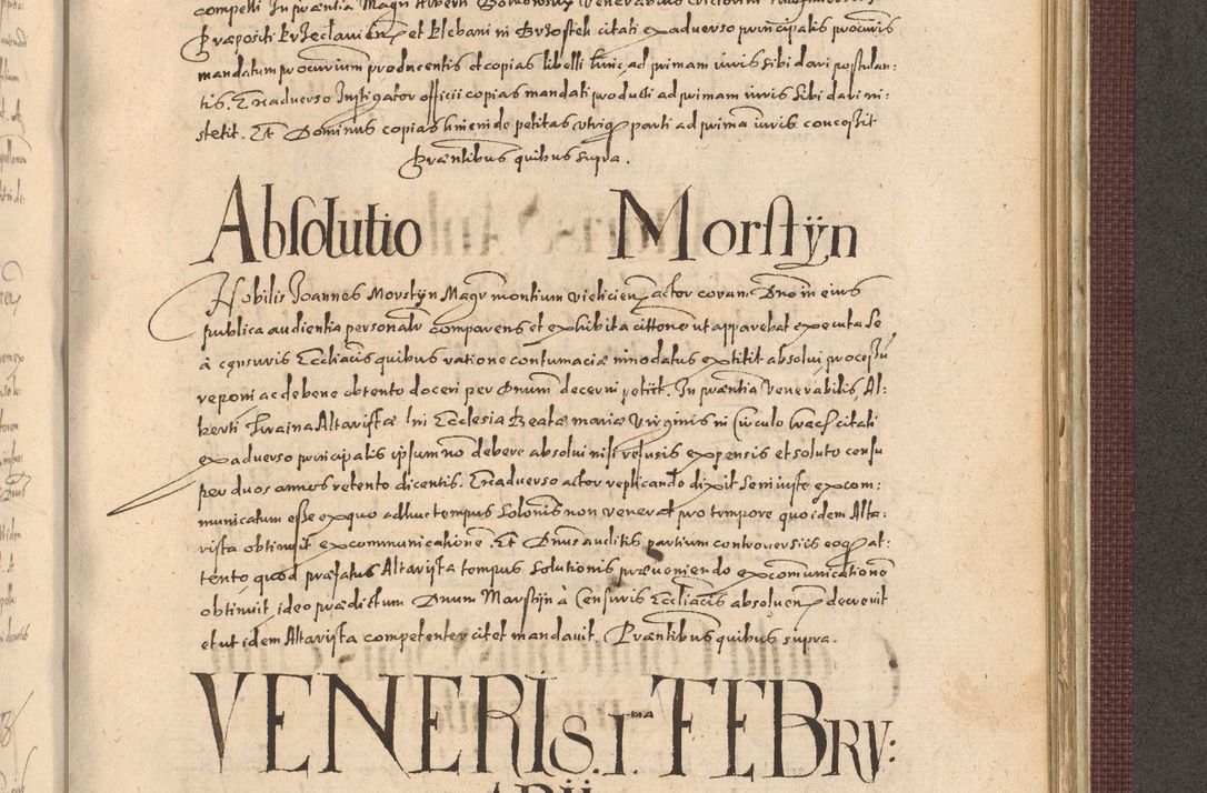 Zdjęcie nr 1155 dla obiektu archiwalnego: Acta actorum causarum obligationum institutionum, decretorum, constitutionum, quietonum, resignonum, cessionum, accaeterarum, obseruonum tam iudicialium quam extraiudicialium coram Admondo Reverendo Domino Joanne Zerzynski Canonico, Vicario in Spiritualibus et Officiali generali Cracoviensis Iudice deputati per Illustrissimum ac Reverendissimum Dominum Martinum Szyszkowski Dei et Apostolice Sedis gratia Episcopum Cracoviensis ad Annum Domini Millesimum Sexcentesimum Decimum Septimum Indicatione quindecima Pontificus SS. D. N. D. Pauli Divina providentia Papae V. foeliciter moderni anno ipsus duodecimo continuantur