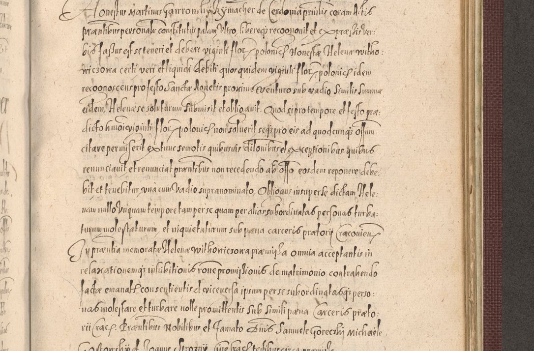 Zdjęcie nr 1125 dla obiektu archiwalnego: Acta actorum causarum obligationum institutionum, decretorum, constitutionum, quietonum, resignonum, cessionum, accaeterarum, obseruonum tam iudicialium quam extraiudicialium coram Admondo Reverendo Domino Joanne Zerzynski Canonico, Vicario in Spiritualibus et Officiali generali Cracoviensis Iudice deputati per Illustrissimum ac Reverendissimum Dominum Martinum Szyszkowski Dei et Apostolice Sedis gratia Episcopum Cracoviensis ad Annum Domini Millesimum Sexcentesimum Decimum Septimum Indicatione quindecima Pontificus SS. D. N. D. Pauli Divina providentia Papae V. foeliciter moderni anno ipsus duodecimo continuantur