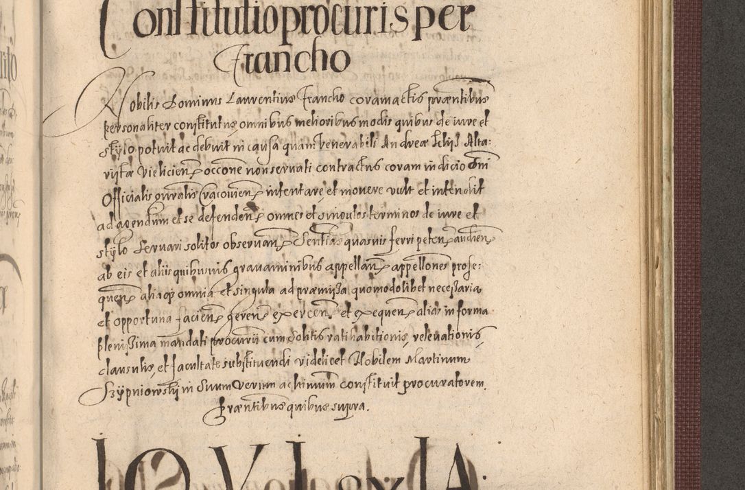Zdjęcie nr 1119 dla obiektu archiwalnego: Acta actorum causarum obligationum institutionum, decretorum, constitutionum, quietonum, resignonum, cessionum, accaeterarum, obseruonum tam iudicialium quam extraiudicialium coram Admondo Reverendo Domino Joanne Zerzynski Canonico, Vicario in Spiritualibus et Officiali generali Cracoviensis Iudice deputati per Illustrissimum ac Reverendissimum Dominum Martinum Szyszkowski Dei et Apostolice Sedis gratia Episcopum Cracoviensis ad Annum Domini Millesimum Sexcentesimum Decimum Septimum Indicatione quindecima Pontificus SS. D. N. D. Pauli Divina providentia Papae V. foeliciter moderni anno ipsus duodecimo continuantur