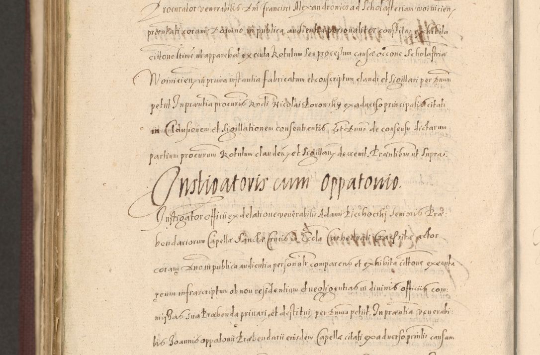 Zdjęcie nr 1558 dla obiektu archiwalnego: Acta actorum causarum obligationum institutionum, decretorum, constitutionum, quietonum, resignonum, cessionum, accaeterarum, obseruonum tam iudicialium quam extraiudicialium coram Admondo Reverendo Domino Joanne Zerzynski Canonico, Vicario in Spiritualibus et Officiali generali Cracoviensis Iudice deputati per Illustrissimum ac Reverendissimum Dominum Martinum Szyszkowski Dei et Apostolice Sedis gratia Episcopum Cracoviensis ad Annum Domini Millesimum Sexcentesimum Decimum Septimum Indicatione quindecima Pontificus SS. D. N. D. Pauli Divina providentia Papae V. foeliciter moderni anno ipsus duodecimo continuantur