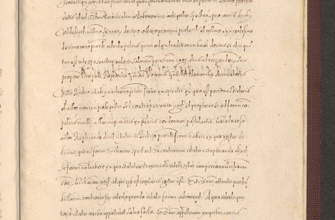 Zdjęcie nr 1555 dla obiektu archiwalnego: Acta actorum causarum obligationum institutionum, decretorum, constitutionum, quietonum, resignonum, cessionum, accaeterarum, obseruonum tam iudicialium quam extraiudicialium coram Admondo Reverendo Domino Joanne Zerzynski Canonico, Vicario in Spiritualibus et Officiali generali Cracoviensis Iudice deputati per Illustrissimum ac Reverendissimum Dominum Martinum Szyszkowski Dei et Apostolice Sedis gratia Episcopum Cracoviensis ad Annum Domini Millesimum Sexcentesimum Decimum Septimum Indicatione quindecima Pontificus SS. D. N. D. Pauli Divina providentia Papae V. foeliciter moderni anno ipsus duodecimo continuantur