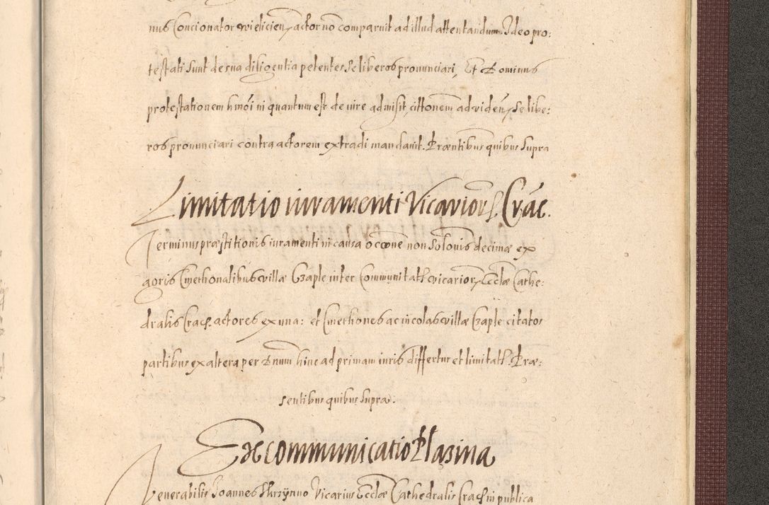 Zdjęcie nr 1551 dla obiektu archiwalnego: Acta actorum causarum obligationum institutionum, decretorum, constitutionum, quietonum, resignonum, cessionum, accaeterarum, obseruonum tam iudicialium quam extraiudicialium coram Admondo Reverendo Domino Joanne Zerzynski Canonico, Vicario in Spiritualibus et Officiali generali Cracoviensis Iudice deputati per Illustrissimum ac Reverendissimum Dominum Martinum Szyszkowski Dei et Apostolice Sedis gratia Episcopum Cracoviensis ad Annum Domini Millesimum Sexcentesimum Decimum Septimum Indicatione quindecima Pontificus SS. D. N. D. Pauli Divina providentia Papae V. foeliciter moderni anno ipsus duodecimo continuantur