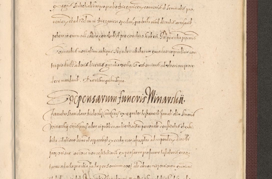 Zdjęcie nr 1549 dla obiektu archiwalnego: Acta actorum causarum obligationum institutionum, decretorum, constitutionum, quietonum, resignonum, cessionum, accaeterarum, obseruonum tam iudicialium quam extraiudicialium coram Admondo Reverendo Domino Joanne Zerzynski Canonico, Vicario in Spiritualibus et Officiali generali Cracoviensis Iudice deputati per Illustrissimum ac Reverendissimum Dominum Martinum Szyszkowski Dei et Apostolice Sedis gratia Episcopum Cracoviensis ad Annum Domini Millesimum Sexcentesimum Decimum Septimum Indicatione quindecima Pontificus SS. D. N. D. Pauli Divina providentia Papae V. foeliciter moderni anno ipsus duodecimo continuantur