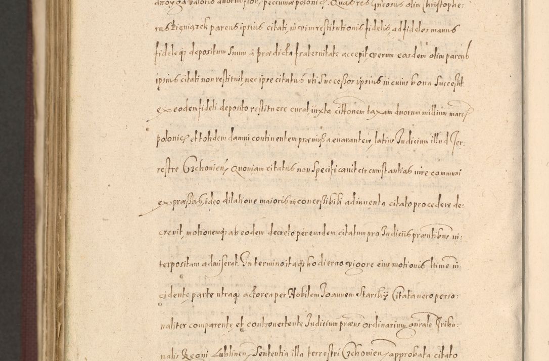 Zdjęcie nr 1546 dla obiektu archiwalnego: Acta actorum causarum obligationum institutionum, decretorum, constitutionum, quietonum, resignonum, cessionum, accaeterarum, obseruonum tam iudicialium quam extraiudicialium coram Admondo Reverendo Domino Joanne Zerzynski Canonico, Vicario in Spiritualibus et Officiali generali Cracoviensis Iudice deputati per Illustrissimum ac Reverendissimum Dominum Martinum Szyszkowski Dei et Apostolice Sedis gratia Episcopum Cracoviensis ad Annum Domini Millesimum Sexcentesimum Decimum Septimum Indicatione quindecima Pontificus SS. D. N. D. Pauli Divina providentia Papae V. foeliciter moderni anno ipsus duodecimo continuantur