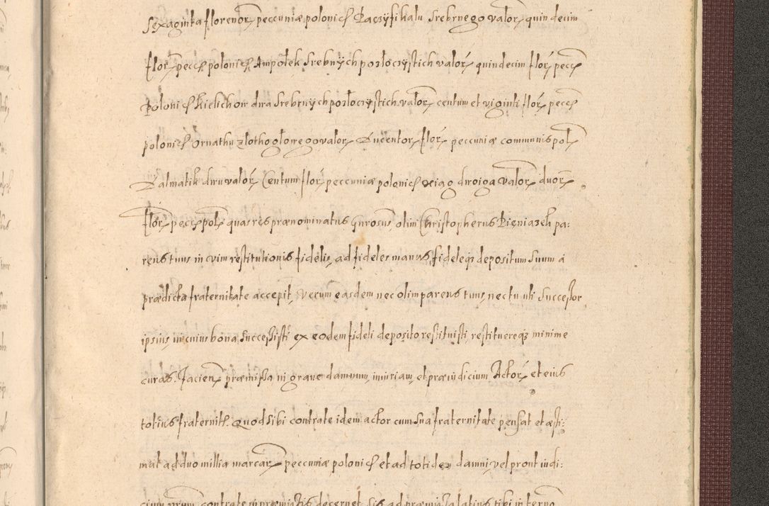 Zdjęcie nr 1543 dla obiektu archiwalnego: Acta actorum causarum obligationum institutionum, decretorum, constitutionum, quietonum, resignonum, cessionum, accaeterarum, obseruonum tam iudicialium quam extraiudicialium coram Admondo Reverendo Domino Joanne Zerzynski Canonico, Vicario in Spiritualibus et Officiali generali Cracoviensis Iudice deputati per Illustrissimum ac Reverendissimum Dominum Martinum Szyszkowski Dei et Apostolice Sedis gratia Episcopum Cracoviensis ad Annum Domini Millesimum Sexcentesimum Decimum Septimum Indicatione quindecima Pontificus SS. D. N. D. Pauli Divina providentia Papae V. foeliciter moderni anno ipsus duodecimo continuantur