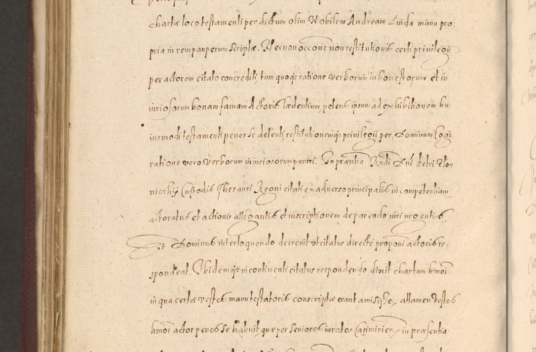 Zdjęcie nr 1532 dla obiektu archiwalnego: Acta actorum causarum obligationum institutionum, decretorum, constitutionum, quietonum, resignonum, cessionum, accaeterarum, obseruonum tam iudicialium quam extraiudicialium coram Admondo Reverendo Domino Joanne Zerzynski Canonico, Vicario in Spiritualibus et Officiali generali Cracoviensis Iudice deputati per Illustrissimum ac Reverendissimum Dominum Martinum Szyszkowski Dei et Apostolice Sedis gratia Episcopum Cracoviensis ad Annum Domini Millesimum Sexcentesimum Decimum Septimum Indicatione quindecima Pontificus SS. D. N. D. Pauli Divina providentia Papae V. foeliciter moderni anno ipsus duodecimo continuantur