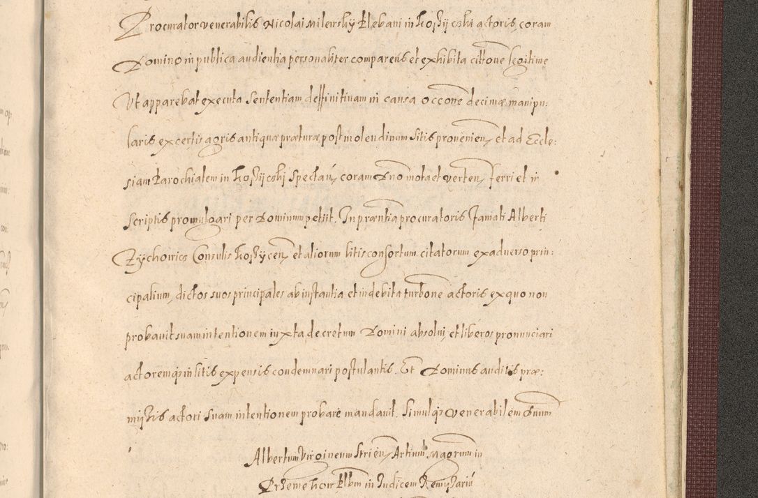 Zdjęcie nr 1531 dla obiektu archiwalnego: Acta actorum causarum obligationum institutionum, decretorum, constitutionum, quietonum, resignonum, cessionum, accaeterarum, obseruonum tam iudicialium quam extraiudicialium coram Admondo Reverendo Domino Joanne Zerzynski Canonico, Vicario in Spiritualibus et Officiali generali Cracoviensis Iudice deputati per Illustrissimum ac Reverendissimum Dominum Martinum Szyszkowski Dei et Apostolice Sedis gratia Episcopum Cracoviensis ad Annum Domini Millesimum Sexcentesimum Decimum Septimum Indicatione quindecima Pontificus SS. D. N. D. Pauli Divina providentia Papae V. foeliciter moderni anno ipsus duodecimo continuantur