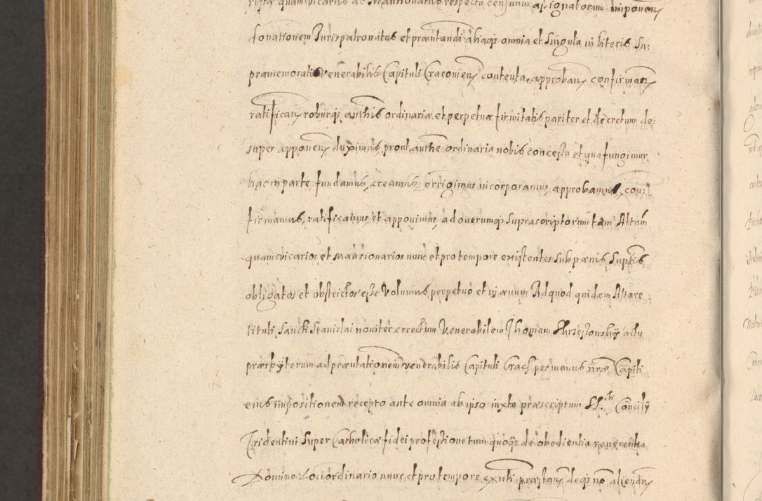 Zdjęcie nr 1500 dla obiektu archiwalnego: Acta actorum causarum obligationum institutionum, decretorum, constitutionum, quietonum, resignonum, cessionum, accaeterarum, obseruonum tam iudicialium quam extraiudicialium coram Admondo Reverendo Domino Joanne Zerzynski Canonico, Vicario in Spiritualibus et Officiali generali Cracoviensis Iudice deputati per Illustrissimum ac Reverendissimum Dominum Martinum Szyszkowski Dei et Apostolice Sedis gratia Episcopum Cracoviensis ad Annum Domini Millesimum Sexcentesimum Decimum Septimum Indicatione quindecima Pontificus SS. D. N. D. Pauli Divina providentia Papae V. foeliciter moderni anno ipsus duodecimo continuantur