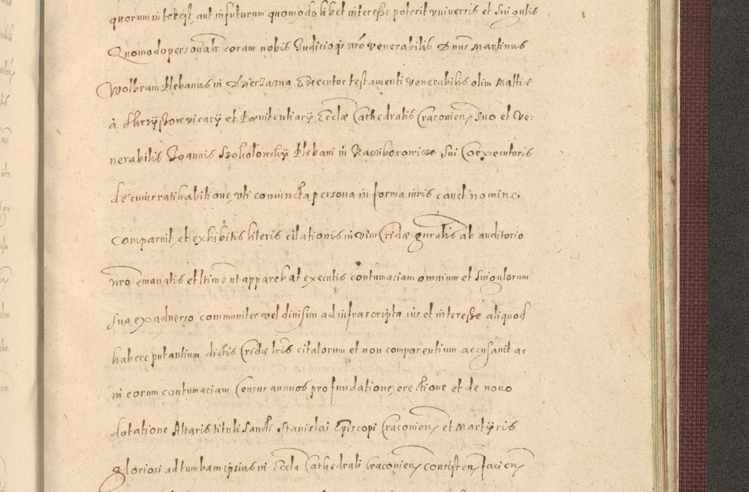 Zdjęcie nr 1493 dla obiektu archiwalnego: Acta actorum causarum obligationum institutionum, decretorum, constitutionum, quietonum, resignonum, cessionum, accaeterarum, obseruonum tam iudicialium quam extraiudicialium coram Admondo Reverendo Domino Joanne Zerzynski Canonico, Vicario in Spiritualibus et Officiali generali Cracoviensis Iudice deputati per Illustrissimum ac Reverendissimum Dominum Martinum Szyszkowski Dei et Apostolice Sedis gratia Episcopum Cracoviensis ad Annum Domini Millesimum Sexcentesimum Decimum Septimum Indicatione quindecima Pontificus SS. D. N. D. Pauli Divina providentia Papae V. foeliciter moderni anno ipsus duodecimo continuantur