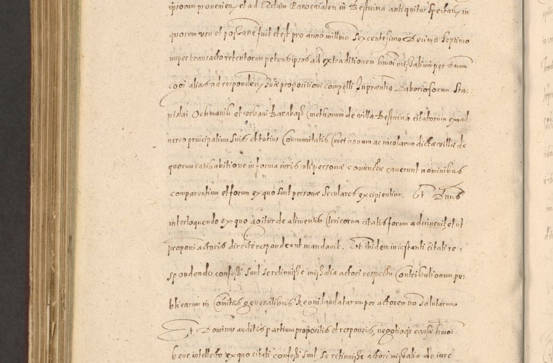 Zdjęcie nr 1478 dla obiektu archiwalnego: Acta actorum causarum obligationum institutionum, decretorum, constitutionum, quietonum, resignonum, cessionum, accaeterarum, obseruonum tam iudicialium quam extraiudicialium coram Admondo Reverendo Domino Joanne Zerzynski Canonico, Vicario in Spiritualibus et Officiali generali Cracoviensis Iudice deputati per Illustrissimum ac Reverendissimum Dominum Martinum Szyszkowski Dei et Apostolice Sedis gratia Episcopum Cracoviensis ad Annum Domini Millesimum Sexcentesimum Decimum Septimum Indicatione quindecima Pontificus SS. D. N. D. Pauli Divina providentia Papae V. foeliciter moderni anno ipsus duodecimo continuantur
