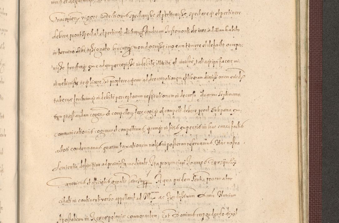 Zdjęcie nr 1477 dla obiektu archiwalnego: Acta actorum causarum obligationum institutionum, decretorum, constitutionum, quietonum, resignonum, cessionum, accaeterarum, obseruonum tam iudicialium quam extraiudicialium coram Admondo Reverendo Domino Joanne Zerzynski Canonico, Vicario in Spiritualibus et Officiali generali Cracoviensis Iudice deputati per Illustrissimum ac Reverendissimum Dominum Martinum Szyszkowski Dei et Apostolice Sedis gratia Episcopum Cracoviensis ad Annum Domini Millesimum Sexcentesimum Decimum Septimum Indicatione quindecima Pontificus SS. D. N. D. Pauli Divina providentia Papae V. foeliciter moderni anno ipsus duodecimo continuantur