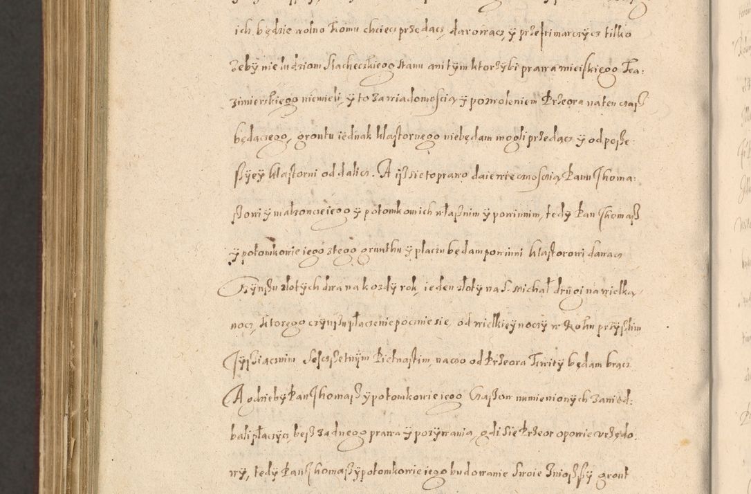 Zdjęcie nr 1474 dla obiektu archiwalnego: Acta actorum causarum obligationum institutionum, decretorum, constitutionum, quietonum, resignonum, cessionum, accaeterarum, obseruonum tam iudicialium quam extraiudicialium coram Admondo Reverendo Domino Joanne Zerzynski Canonico, Vicario in Spiritualibus et Officiali generali Cracoviensis Iudice deputati per Illustrissimum ac Reverendissimum Dominum Martinum Szyszkowski Dei et Apostolice Sedis gratia Episcopum Cracoviensis ad Annum Domini Millesimum Sexcentesimum Decimum Septimum Indicatione quindecima Pontificus SS. D. N. D. Pauli Divina providentia Papae V. foeliciter moderni anno ipsus duodecimo continuantur