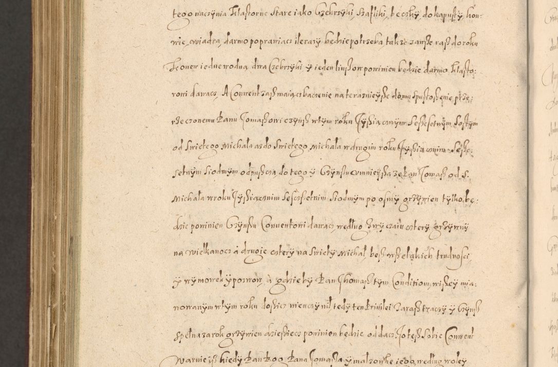 Zdjęcie nr 1472 dla obiektu archiwalnego: Acta actorum causarum obligationum institutionum, decretorum, constitutionum, quietonum, resignonum, cessionum, accaeterarum, obseruonum tam iudicialium quam extraiudicialium coram Admondo Reverendo Domino Joanne Zerzynski Canonico, Vicario in Spiritualibus et Officiali generali Cracoviensis Iudice deputati per Illustrissimum ac Reverendissimum Dominum Martinum Szyszkowski Dei et Apostolice Sedis gratia Episcopum Cracoviensis ad Annum Domini Millesimum Sexcentesimum Decimum Septimum Indicatione quindecima Pontificus SS. D. N. D. Pauli Divina providentia Papae V. foeliciter moderni anno ipsus duodecimo continuantur