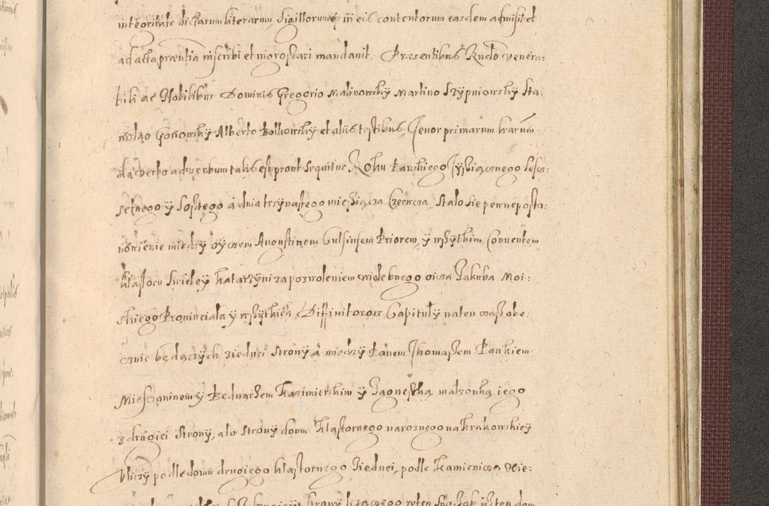 Zdjęcie nr 1471 dla obiektu archiwalnego: Acta actorum causarum obligationum institutionum, decretorum, constitutionum, quietonum, resignonum, cessionum, accaeterarum, obseruonum tam iudicialium quam extraiudicialium coram Admondo Reverendo Domino Joanne Zerzynski Canonico, Vicario in Spiritualibus et Officiali generali Cracoviensis Iudice deputati per Illustrissimum ac Reverendissimum Dominum Martinum Szyszkowski Dei et Apostolice Sedis gratia Episcopum Cracoviensis ad Annum Domini Millesimum Sexcentesimum Decimum Septimum Indicatione quindecima Pontificus SS. D. N. D. Pauli Divina providentia Papae V. foeliciter moderni anno ipsus duodecimo continuantur