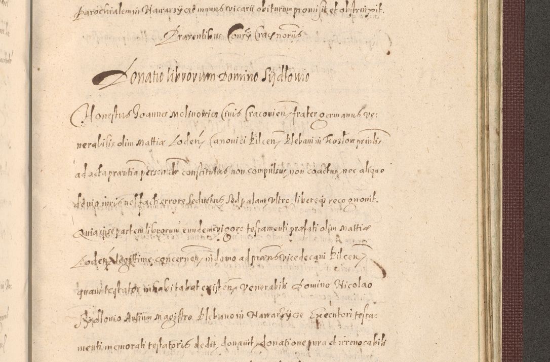 Zdjęcie nr 1469 dla obiektu archiwalnego: Acta actorum causarum obligationum institutionum, decretorum, constitutionum, quietonum, resignonum, cessionum, accaeterarum, obseruonum tam iudicialium quam extraiudicialium coram Admondo Reverendo Domino Joanne Zerzynski Canonico, Vicario in Spiritualibus et Officiali generali Cracoviensis Iudice deputati per Illustrissimum ac Reverendissimum Dominum Martinum Szyszkowski Dei et Apostolice Sedis gratia Episcopum Cracoviensis ad Annum Domini Millesimum Sexcentesimum Decimum Septimum Indicatione quindecima Pontificus SS. D. N. D. Pauli Divina providentia Papae V. foeliciter moderni anno ipsus duodecimo continuantur