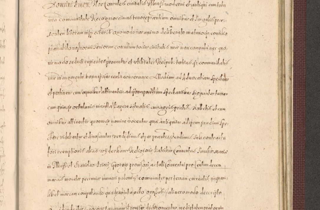 Zdjęcie nr 1459 dla obiektu archiwalnego: Acta actorum causarum obligationum institutionum, decretorum, constitutionum, quietonum, resignonum, cessionum, accaeterarum, obseruonum tam iudicialium quam extraiudicialium coram Admondo Reverendo Domino Joanne Zerzynski Canonico, Vicario in Spiritualibus et Officiali generali Cracoviensis Iudice deputati per Illustrissimum ac Reverendissimum Dominum Martinum Szyszkowski Dei et Apostolice Sedis gratia Episcopum Cracoviensis ad Annum Domini Millesimum Sexcentesimum Decimum Septimum Indicatione quindecima Pontificus SS. D. N. D. Pauli Divina providentia Papae V. foeliciter moderni anno ipsus duodecimo continuantur
