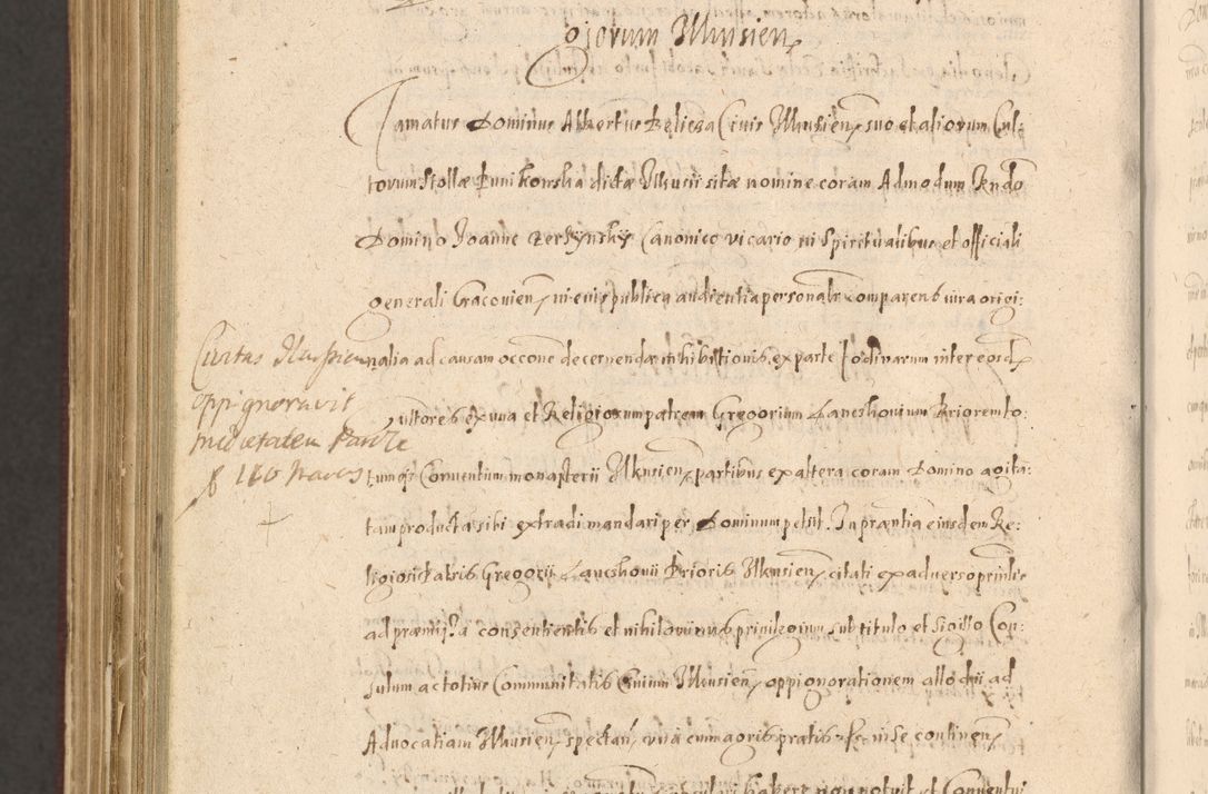 Zdjęcie nr 1458 dla obiektu archiwalnego: Acta actorum causarum obligationum institutionum, decretorum, constitutionum, quietonum, resignonum, cessionum, accaeterarum, obseruonum tam iudicialium quam extraiudicialium coram Admondo Reverendo Domino Joanne Zerzynski Canonico, Vicario in Spiritualibus et Officiali generali Cracoviensis Iudice deputati per Illustrissimum ac Reverendissimum Dominum Martinum Szyszkowski Dei et Apostolice Sedis gratia Episcopum Cracoviensis ad Annum Domini Millesimum Sexcentesimum Decimum Septimum Indicatione quindecima Pontificus SS. D. N. D. Pauli Divina providentia Papae V. foeliciter moderni anno ipsus duodecimo continuantur