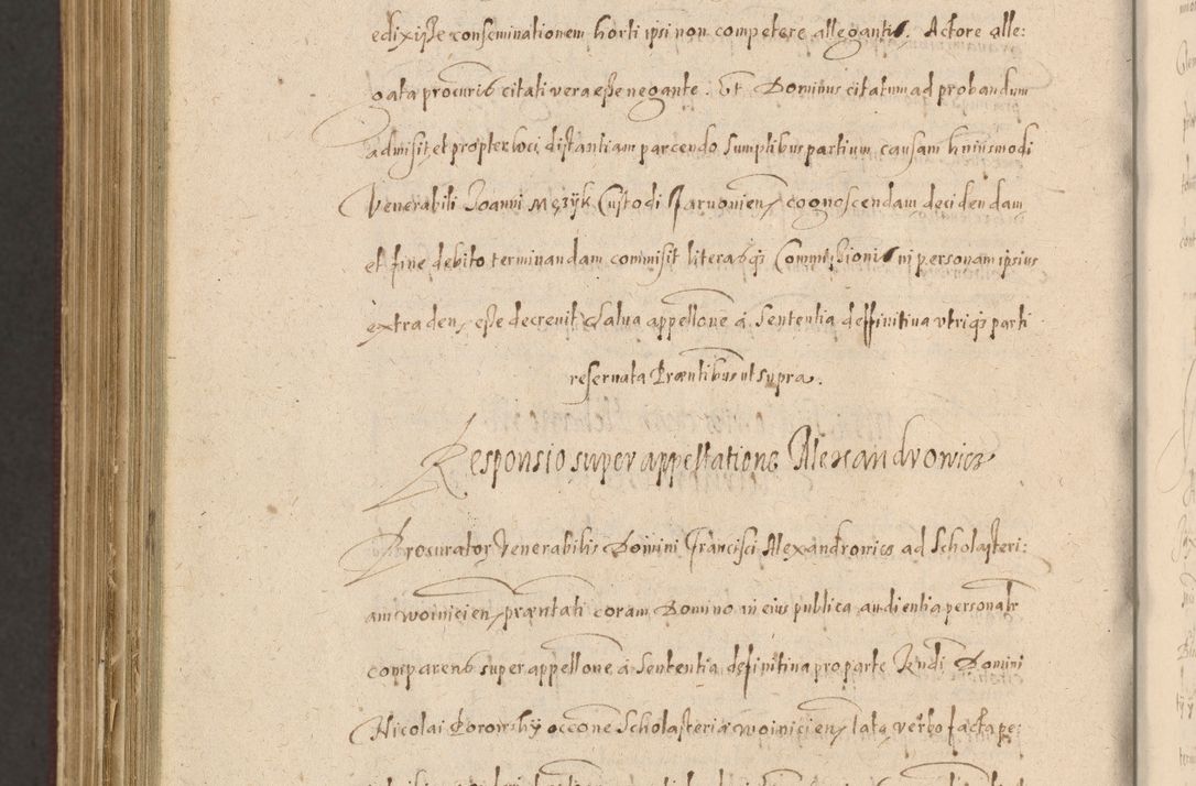 Zdjęcie nr 1456 dla obiektu archiwalnego: Acta actorum causarum obligationum institutionum, decretorum, constitutionum, quietonum, resignonum, cessionum, accaeterarum, obseruonum tam iudicialium quam extraiudicialium coram Admondo Reverendo Domino Joanne Zerzynski Canonico, Vicario in Spiritualibus et Officiali generali Cracoviensis Iudice deputati per Illustrissimum ac Reverendissimum Dominum Martinum Szyszkowski Dei et Apostolice Sedis gratia Episcopum Cracoviensis ad Annum Domini Millesimum Sexcentesimum Decimum Septimum Indicatione quindecima Pontificus SS. D. N. D. Pauli Divina providentia Papae V. foeliciter moderni anno ipsus duodecimo continuantur