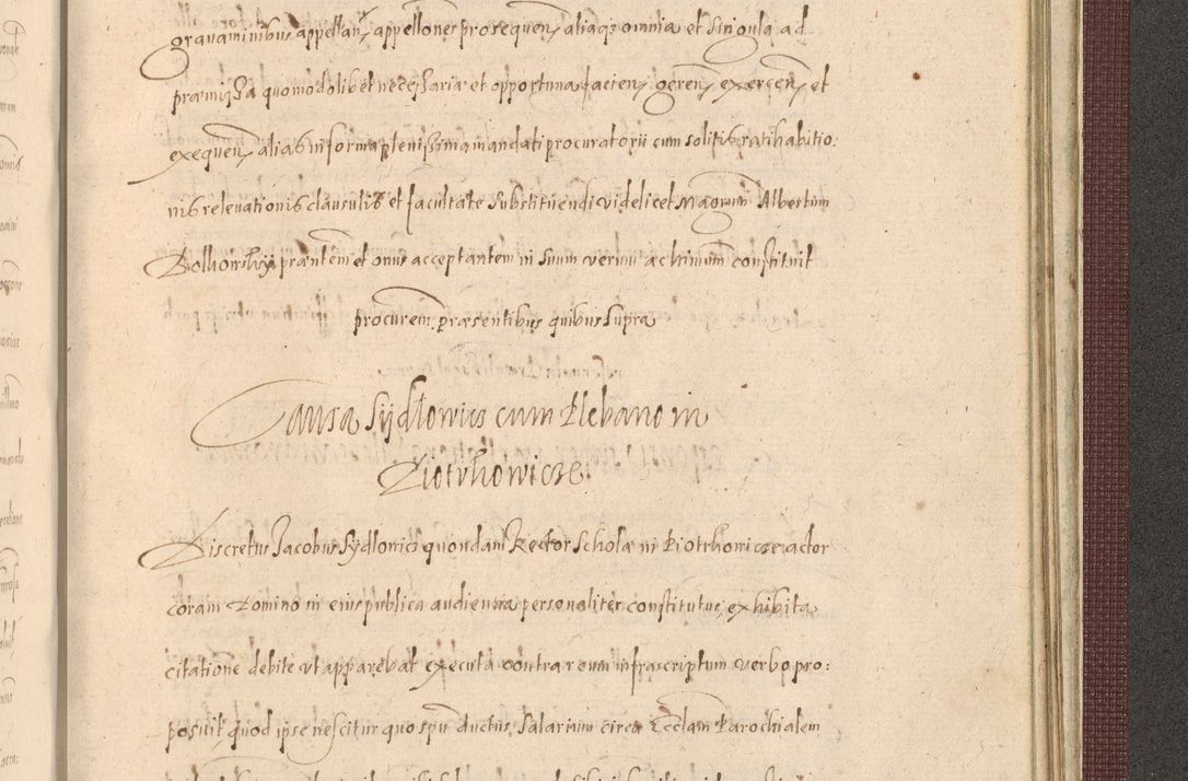 Zdjęcie nr 1455 dla obiektu archiwalnego: Acta actorum causarum obligationum institutionum, decretorum, constitutionum, quietonum, resignonum, cessionum, accaeterarum, obseruonum tam iudicialium quam extraiudicialium coram Admondo Reverendo Domino Joanne Zerzynski Canonico, Vicario in Spiritualibus et Officiali generali Cracoviensis Iudice deputati per Illustrissimum ac Reverendissimum Dominum Martinum Szyszkowski Dei et Apostolice Sedis gratia Episcopum Cracoviensis ad Annum Domini Millesimum Sexcentesimum Decimum Septimum Indicatione quindecima Pontificus SS. D. N. D. Pauli Divina providentia Papae V. foeliciter moderni anno ipsus duodecimo continuantur