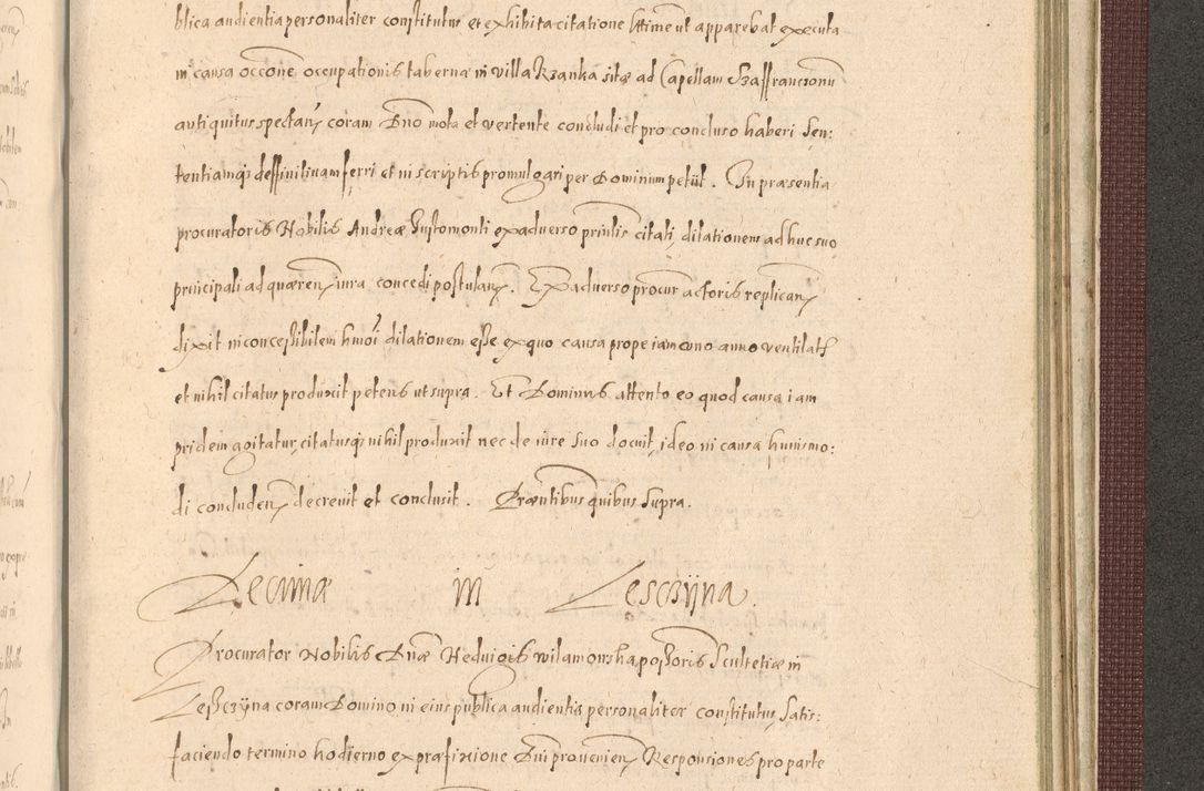 Zdjęcie nr 1429 dla obiektu archiwalnego: Acta actorum causarum obligationum institutionum, decretorum, constitutionum, quietonum, resignonum, cessionum, accaeterarum, obseruonum tam iudicialium quam extraiudicialium coram Admondo Reverendo Domino Joanne Zerzynski Canonico, Vicario in Spiritualibus et Officiali generali Cracoviensis Iudice deputati per Illustrissimum ac Reverendissimum Dominum Martinum Szyszkowski Dei et Apostolice Sedis gratia Episcopum Cracoviensis ad Annum Domini Millesimum Sexcentesimum Decimum Septimum Indicatione quindecima Pontificus SS. D. N. D. Pauli Divina providentia Papae V. foeliciter moderni anno ipsus duodecimo continuantur