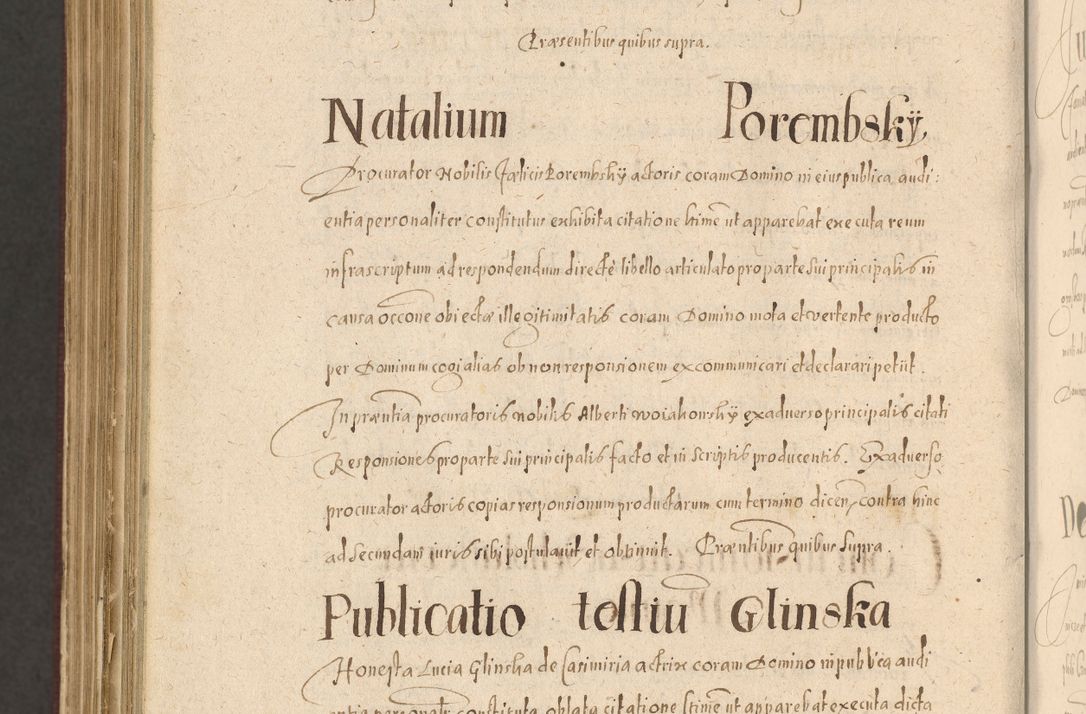 Zdjęcie nr 1400 dla obiektu archiwalnego: Acta actorum causarum obligationum institutionum, decretorum, constitutionum, quietonum, resignonum, cessionum, accaeterarum, obseruonum tam iudicialium quam extraiudicialium coram Admondo Reverendo Domino Joanne Zerzynski Canonico, Vicario in Spiritualibus et Officiali generali Cracoviensis Iudice deputati per Illustrissimum ac Reverendissimum Dominum Martinum Szyszkowski Dei et Apostolice Sedis gratia Episcopum Cracoviensis ad Annum Domini Millesimum Sexcentesimum Decimum Septimum Indicatione quindecima Pontificus SS. D. N. D. Pauli Divina providentia Papae V. foeliciter moderni anno ipsus duodecimo continuantur
