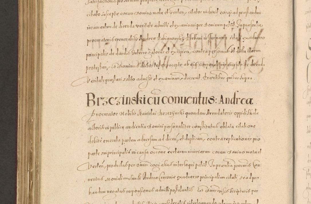 Zdjęcie nr 1396 dla obiektu archiwalnego: Acta actorum causarum obligationum institutionum, decretorum, constitutionum, quietonum, resignonum, cessionum, accaeterarum, obseruonum tam iudicialium quam extraiudicialium coram Admondo Reverendo Domino Joanne Zerzynski Canonico, Vicario in Spiritualibus et Officiali generali Cracoviensis Iudice deputati per Illustrissimum ac Reverendissimum Dominum Martinum Szyszkowski Dei et Apostolice Sedis gratia Episcopum Cracoviensis ad Annum Domini Millesimum Sexcentesimum Decimum Septimum Indicatione quindecima Pontificus SS. D. N. D. Pauli Divina providentia Papae V. foeliciter moderni anno ipsus duodecimo continuantur