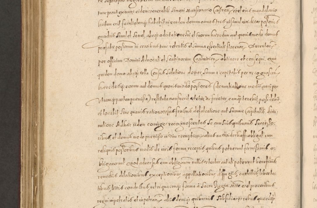 Zdjęcie nr 1374 dla obiektu archiwalnego: Acta actorum causarum obligationum institutionum, decretorum, constitutionum, quietonum, resignonum, cessionum, accaeterarum, obseruonum tam iudicialium quam extraiudicialium coram Admondo Reverendo Domino Joanne Zerzynski Canonico, Vicario in Spiritualibus et Officiali generali Cracoviensis Iudice deputati per Illustrissimum ac Reverendissimum Dominum Martinum Szyszkowski Dei et Apostolice Sedis gratia Episcopum Cracoviensis ad Annum Domini Millesimum Sexcentesimum Decimum Septimum Indicatione quindecima Pontificus SS. D. N. D. Pauli Divina providentia Papae V. foeliciter moderni anno ipsus duodecimo continuantur