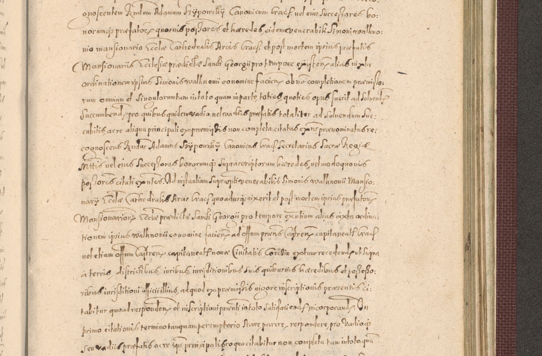 Zdjęcie nr 1369 dla obiektu archiwalnego: Acta actorum causarum obligationum institutionum, decretorum, constitutionum, quietonum, resignonum, cessionum, accaeterarum, obseruonum tam iudicialium quam extraiudicialium coram Admondo Reverendo Domino Joanne Zerzynski Canonico, Vicario in Spiritualibus et Officiali generali Cracoviensis Iudice deputati per Illustrissimum ac Reverendissimum Dominum Martinum Szyszkowski Dei et Apostolice Sedis gratia Episcopum Cracoviensis ad Annum Domini Millesimum Sexcentesimum Decimum Septimum Indicatione quindecima Pontificus SS. D. N. D. Pauli Divina providentia Papae V. foeliciter moderni anno ipsus duodecimo continuantur